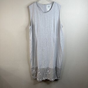 Country Wear Woman Casual 2X Sleeveless Tuni Boho Dress‎ Cottage Coastal Vintage
